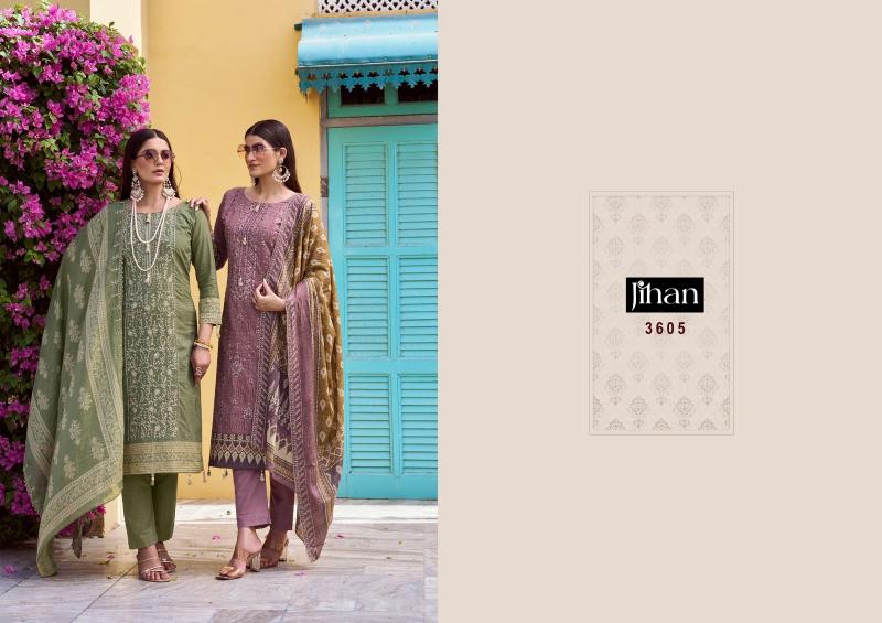 Jihan Bin Saeed Vol 17 catalog pakistani lawn cotton dress material wholesale surat