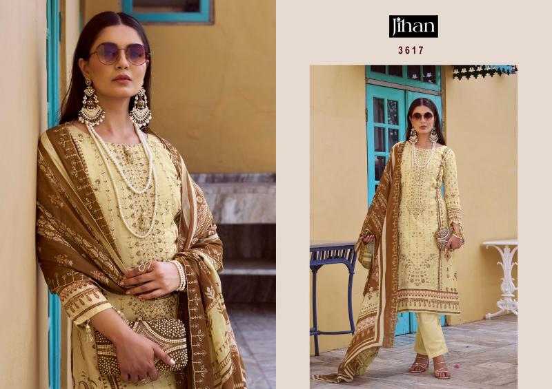 Jihan Bin Saeed Vol 17 catalog pakistani lawn cotton dress material wholesale surat