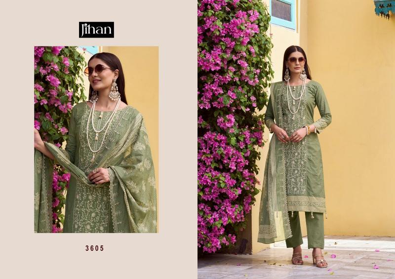 Jihan Bin Saeed Vol 17 catalog pakistani lawn cotton dress material wholesale surat