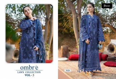 Jihan Ombre Lawn Vol 3 Catalog Chiffon Dupatta pakistani ladies suits 2025