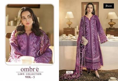 Jihan Ombre Lawn Vol 3 Catalog Chiffon Dupatta pakistani ladies suits 2025