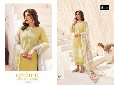 Jihan Ombre Lawn Vol 4 catalog Chiffon Dupatta pakistani suit design astin