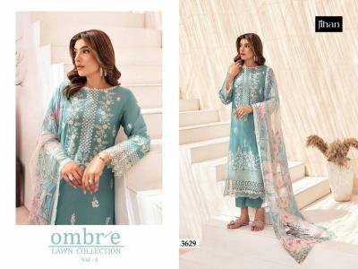 Jihan Ombre Lawn Vol 4 catalog Chiffon Dupatta pakistani suit design astin