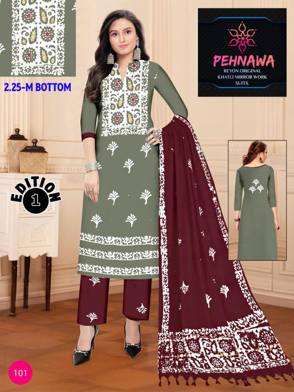 JJ Pehnawa Vol-01 - Dress Material  - Wholesale Catalog