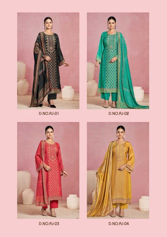 Karva Ajrakh catalog wholesale salwar kameez fabric