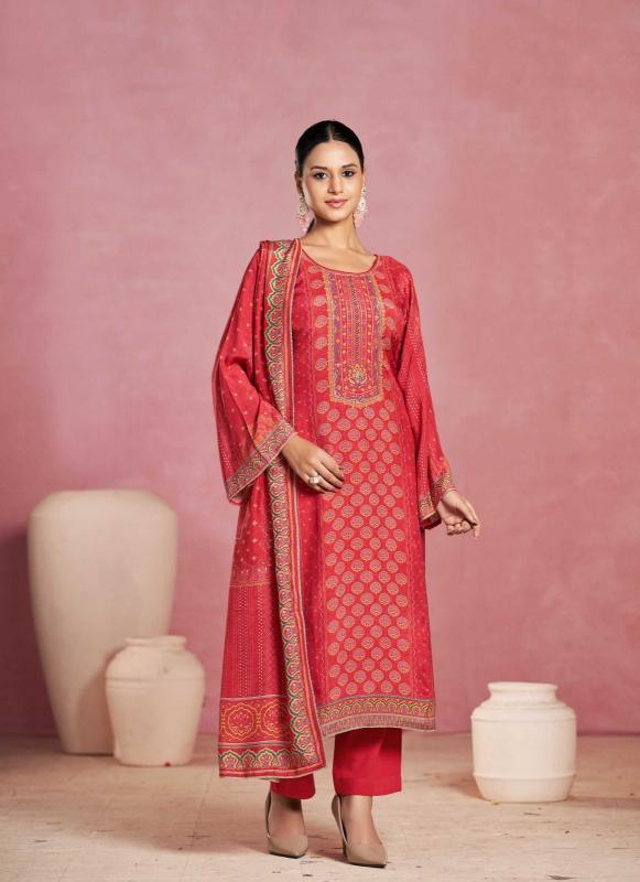 Karva Ajrakh catalog wholesale salwar kameez fabric