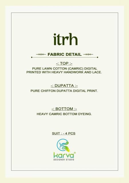 Karva Itrh catalog unstitched salwar kameez wholesalers in kolkata