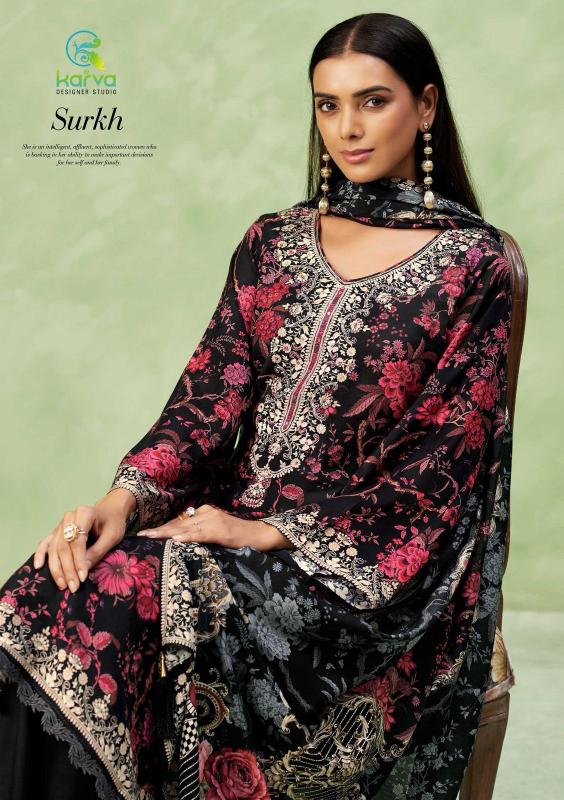 Karva Surkh Vol 2 catalog wholesale salwar kameez online shopping india