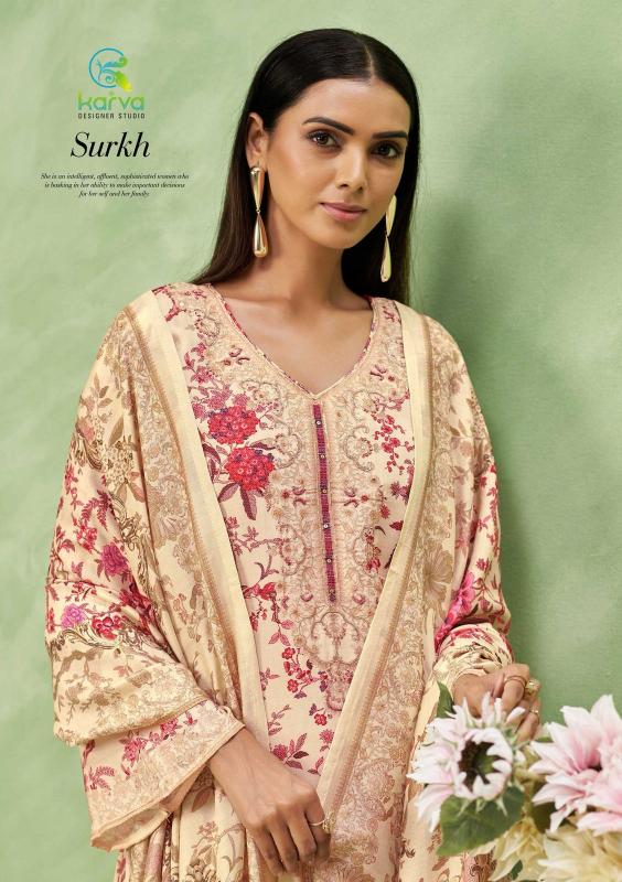 Karva Surkh Vol 2 catalog wholesale salwar kameez online shopping india