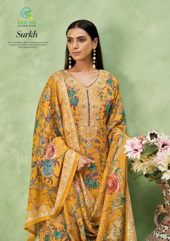 Karva Surkh Vol 2 catalog wholesale salwar kameez online shopping india