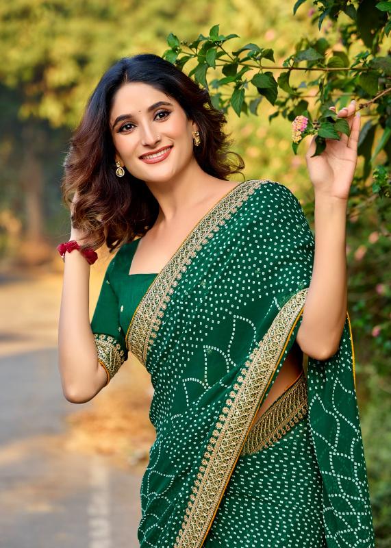 Kashvi Chuneri Vol 2 Catalog georgette sarees manufacturers in surat