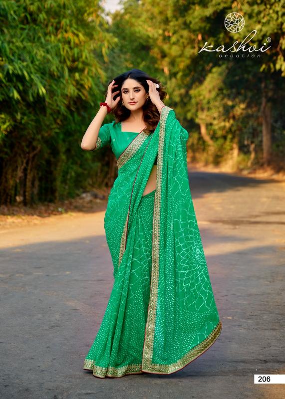 Kashvi Chuneri Vol 2 Catalog georgette sarees manufacturers in surat