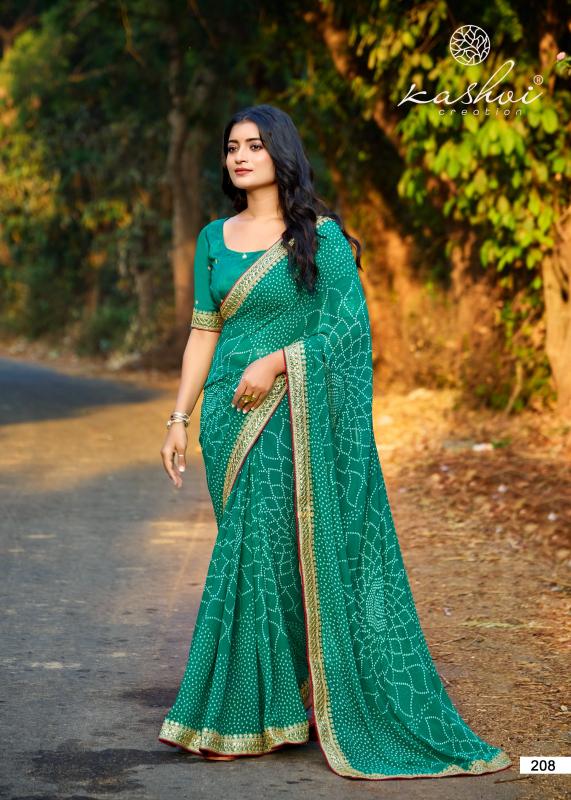 Kashvi Chuneri Vol 2 Catalog georgette sarees manufacturers in surat