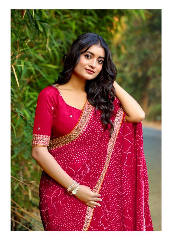 Kashvi Chuneri Vol 2 Catalog georgette sarees manufacturers in surat