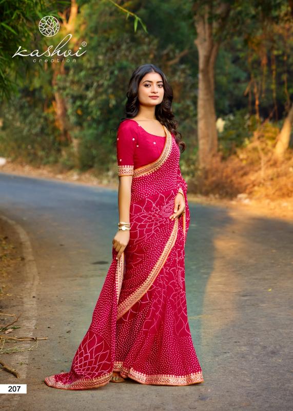 Kashvi Chuneri Vol 2 Catalog georgette sarees manufacturers in surat