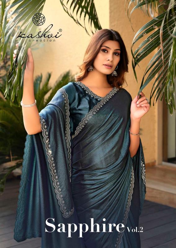 Kashvi Sapphire vol 2 catalog saree exotica surat gujarat