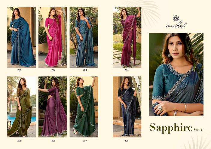 Kashvi Sapphire vol 2 catalog saree exotica surat gujarat