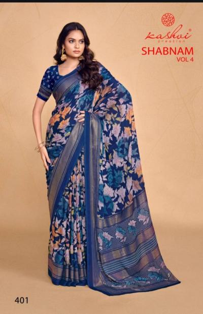 Kashvi Shabnam Vol 4 Catalog best saree manufacture in surat