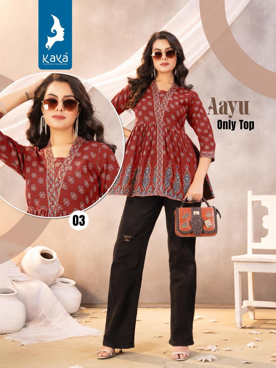 Kaya Aayu Catalog indian kurti tops