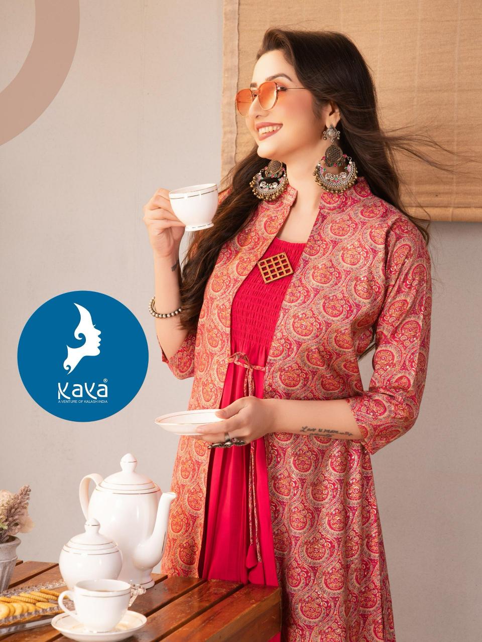 Kaya Best One vol 3 catalog indian kurti with jacket