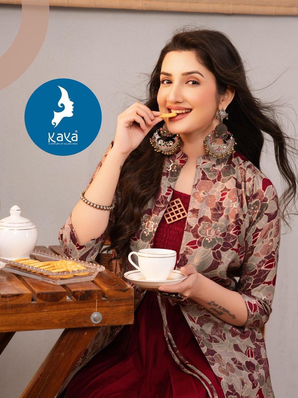 Kaya Best One vol 3 catalog indian kurti with jacket