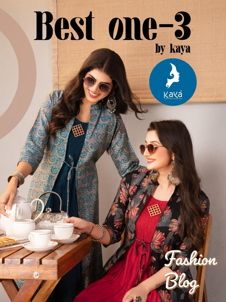 Kaya Best One vol 3 catalog indian kurti with jacket