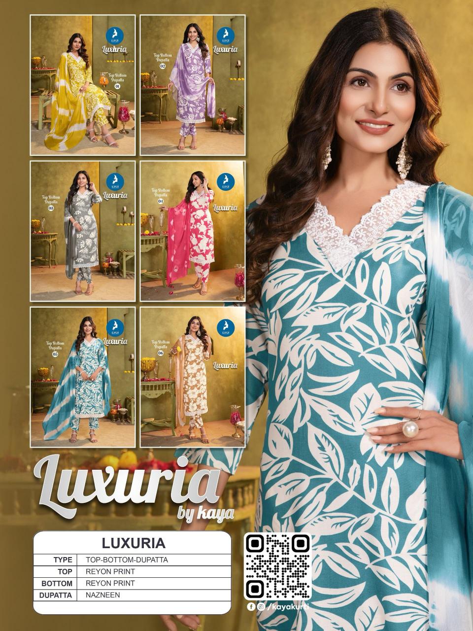 Kaya Luxuria catalog khadi india kurties