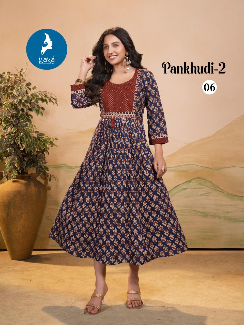 Kaya Pankhudi vol 2 Catalog anarkali kurti online shopping india