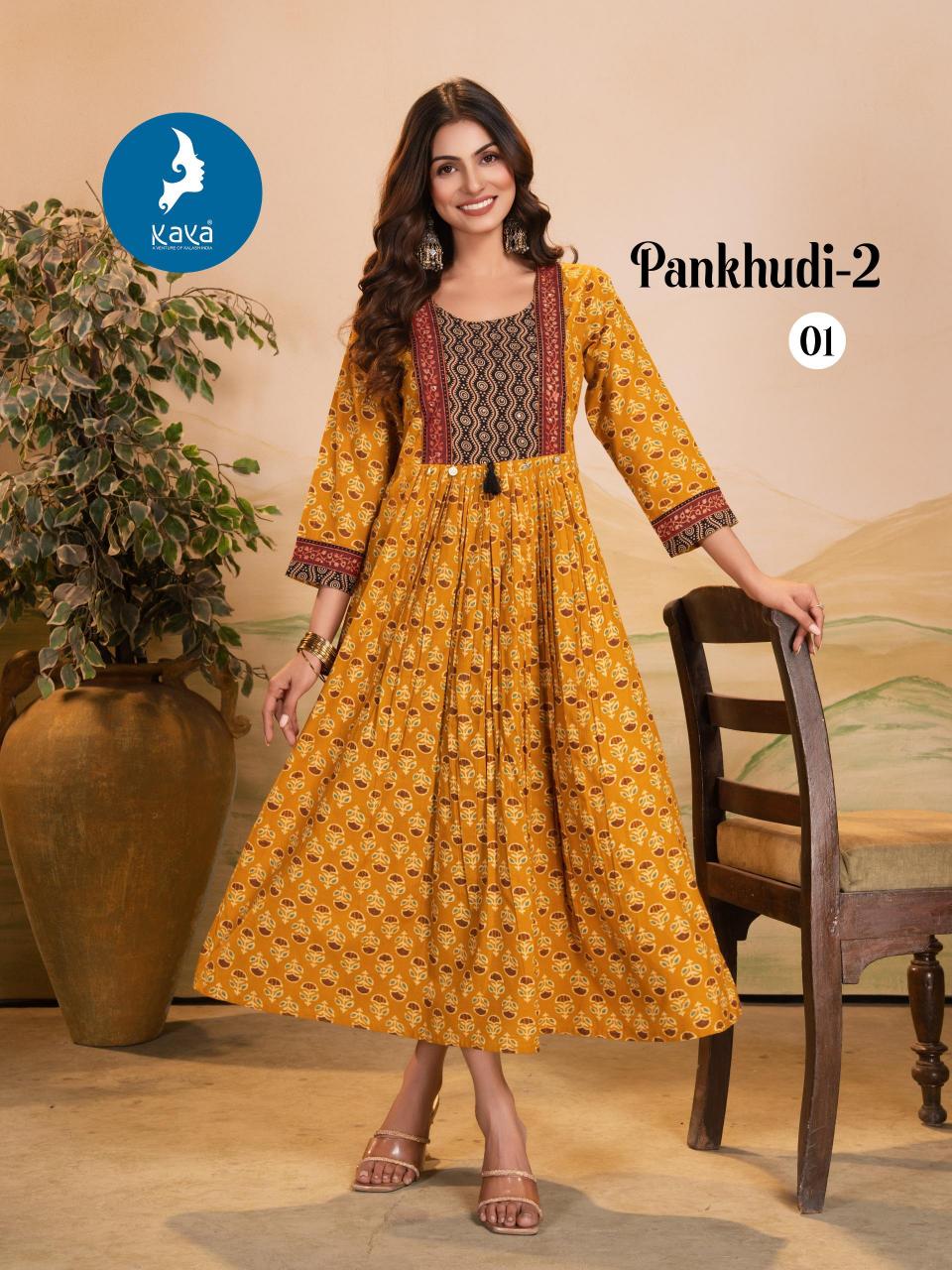 Kaya Pankhudi vol 2 Catalog anarkali kurti online shopping india