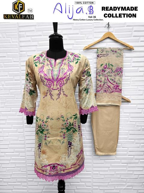 Keval Alija.B Vol-36 – Readymade Karachi Kurti Pant With Dupatta - Wholesale Catalog