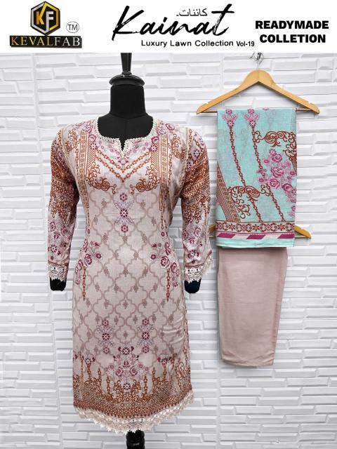 Keval Kainat Vol-19 – Readymade Karachi Kurti Pant With Dupatta - Wholesale Catalog