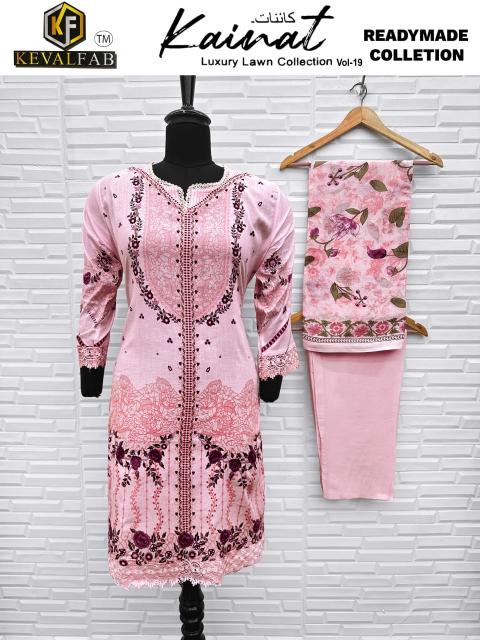Keval Kainat Vol-19 – Readymade Karachi Kurti Pant With Dupatta - Wholesale Catalog