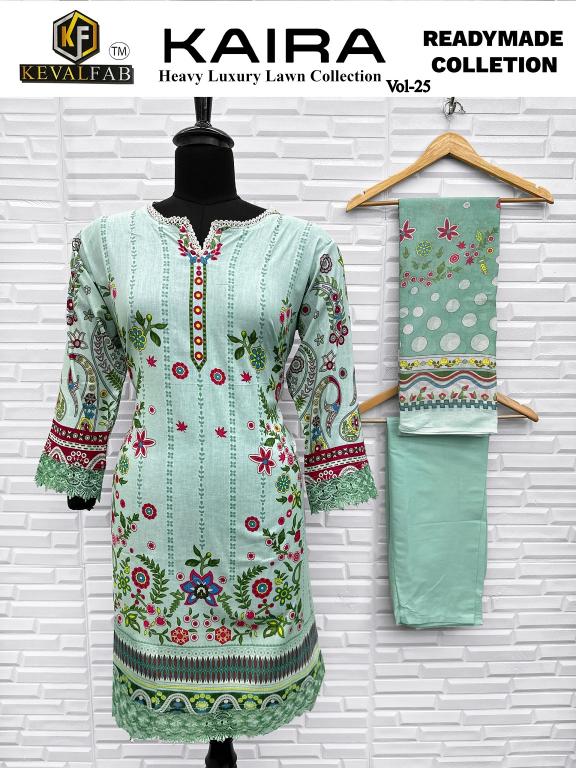 Keval Kaira Vol-25 – Pakistani Karachi Readymade Kurti Pant With Dupatta - Wholesale Catalog