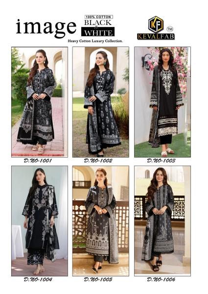 Kevalfab Image Black & White – Karachi Dress Material - Wholesale Catalog