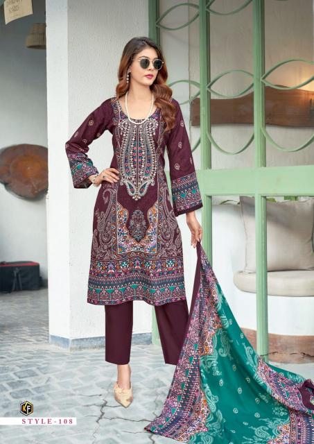 KevalFab Jazmin Vol-01 - Karachi Dress Material  - Wholesale Catalog