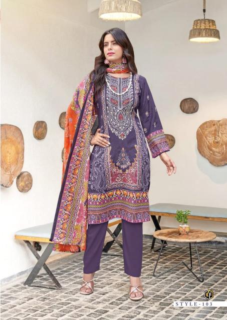 KevalFab Jazmin Vol-01 - Karachi Dress Material  - Wholesale Catalog