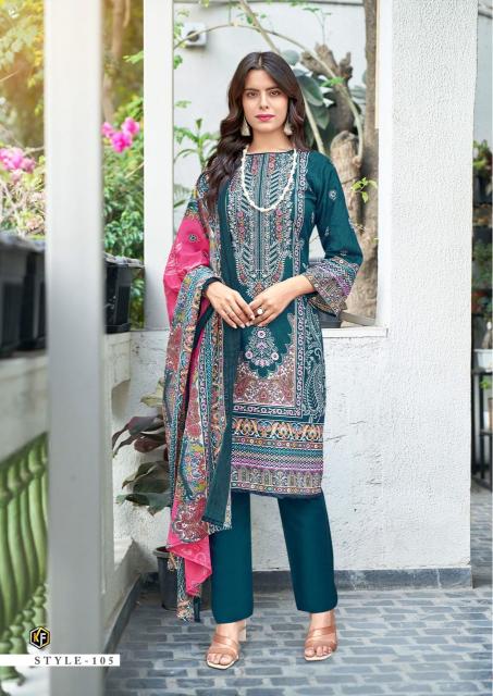 KevalFab Jazmin Vol-01 - Karachi Dress Material  - Wholesale Catalog