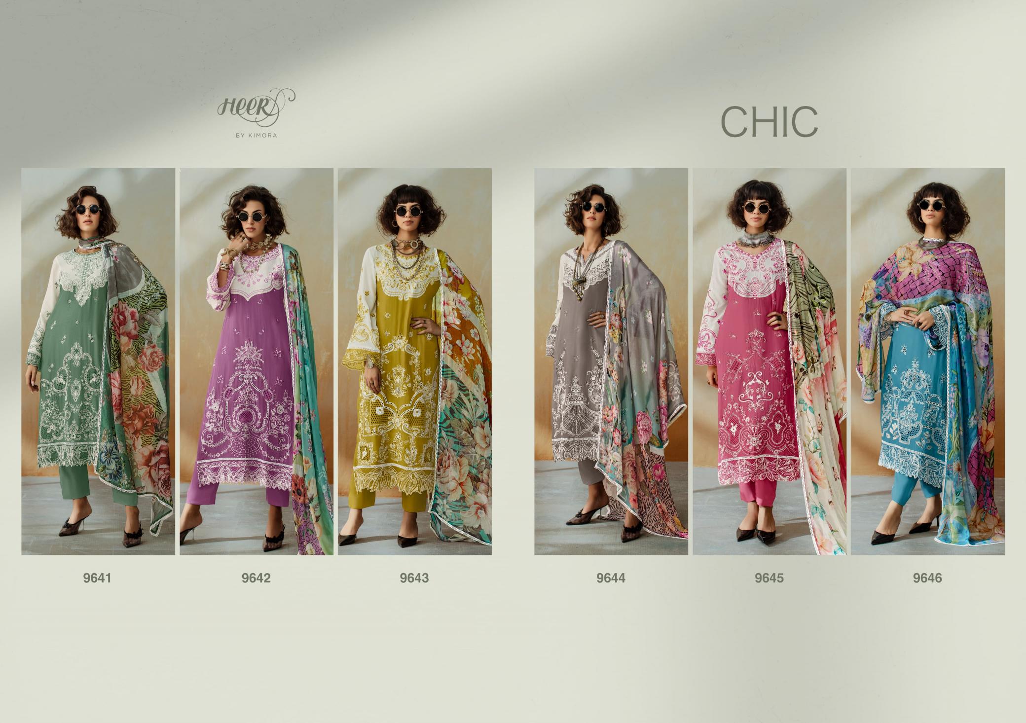 Kimora Heer Chic Vol 209 catalog wholesale suppliers of salwar kameez in kolkata