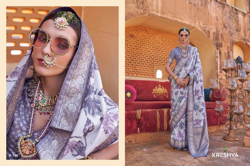 Kreshva Bhumi Catalog pure silk saree wholesale surat