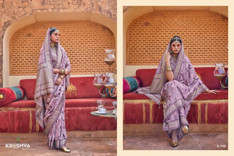 Kreshva Bhumi Catalog pure silk saree wholesale surat