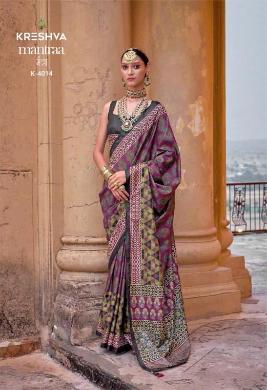 Kreshva Mantraa catalog name of different sarees in india