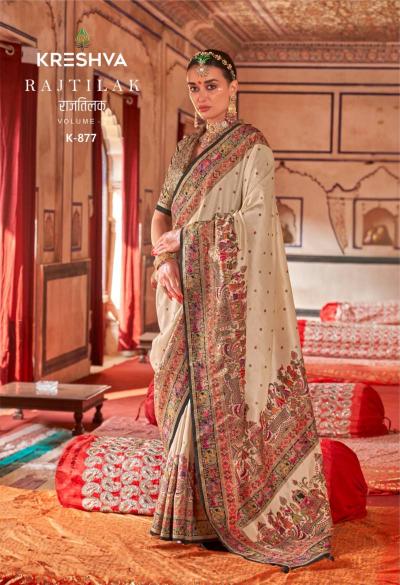 Kreshva Rajtilak Vol 2 Catalog saree wholesale market surat gujarat