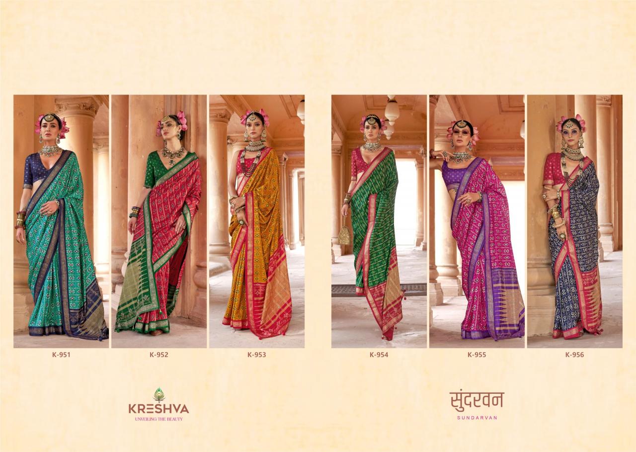 Kreshva Sundarvan catalog surat sarees websites