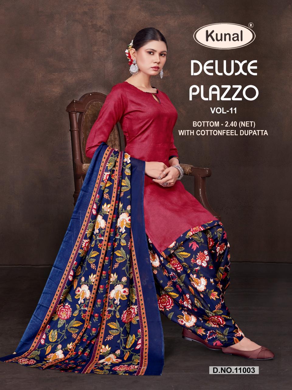 Kunal Deluxe‎ Plazzo vol 11 catalog best online kurtis in india