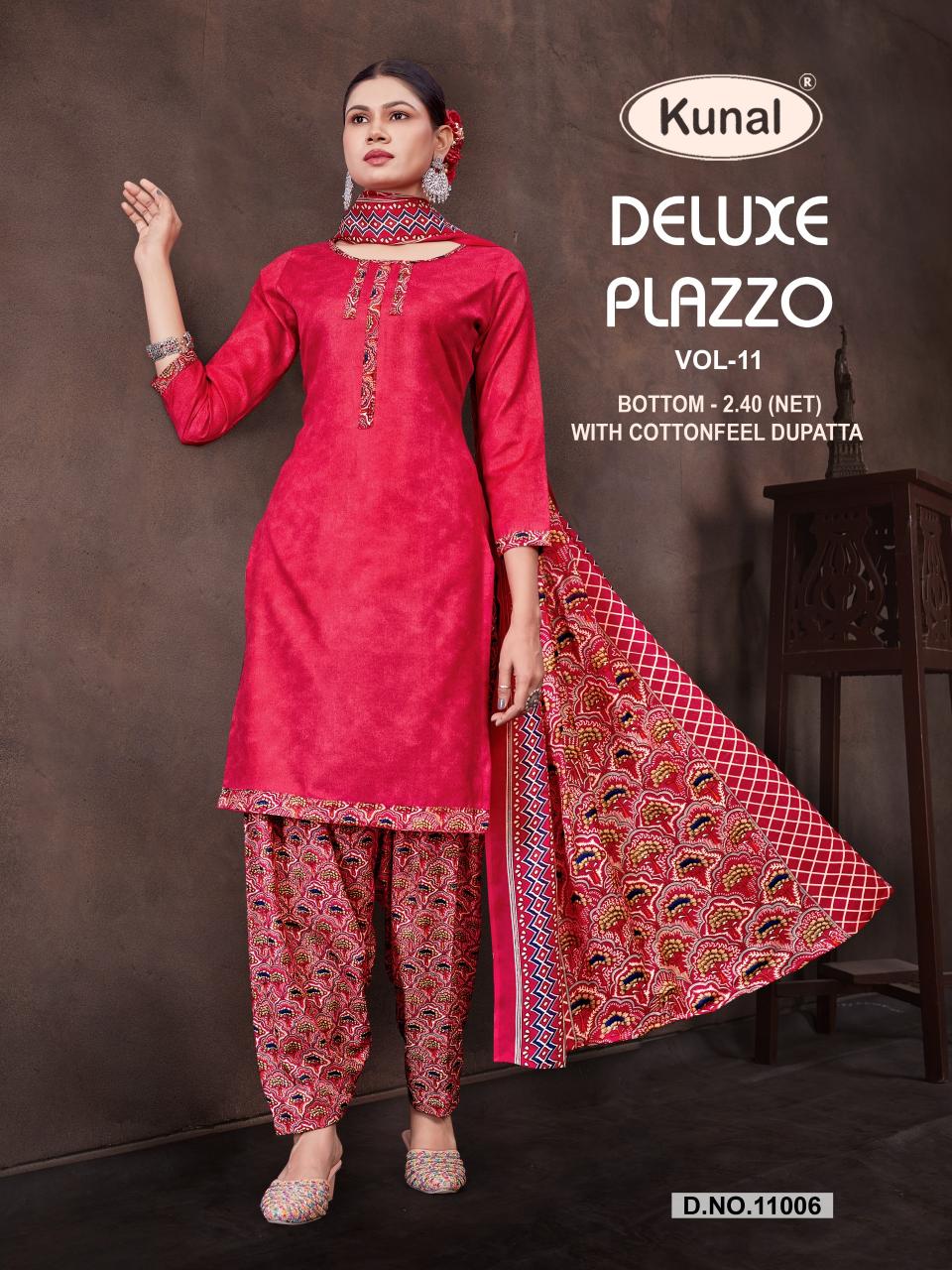 Kunal Deluxe‎ Plazzo vol 11 catalog best online kurtis in india
