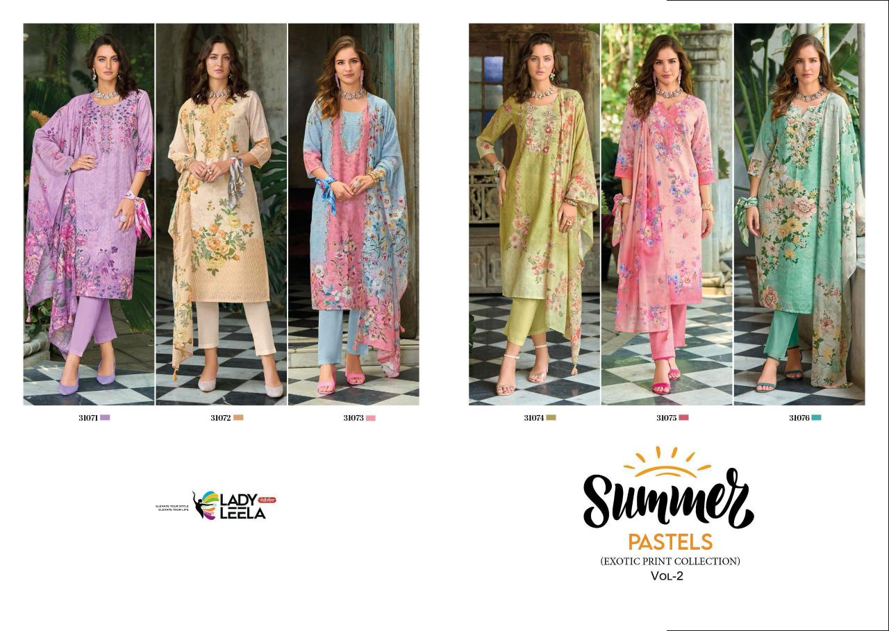 Lady Leela Summer Pastels Vol 2 catalog usa online indian kurtis