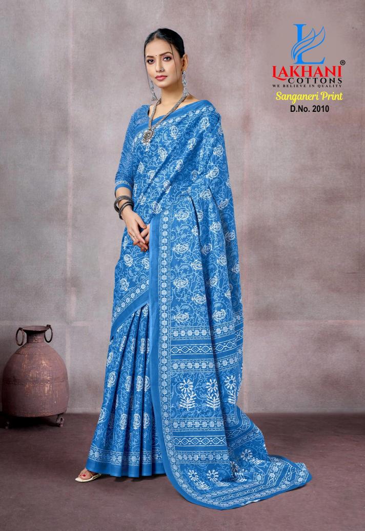 Lakhani Sanganeri  Print Vol-01 - Cotton Sarees  - Wholesale Catalog