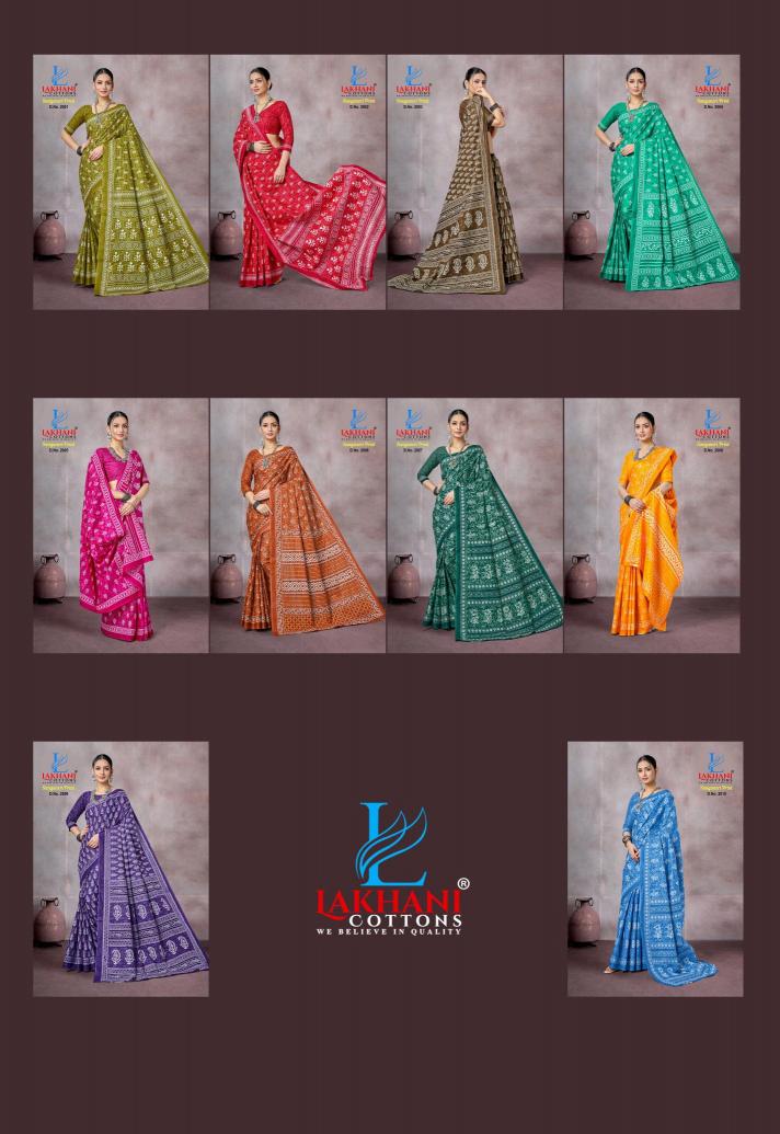 Lakhani Sanganeri  Print Vol-01 - Cotton Sarees  - Wholesale Catalog