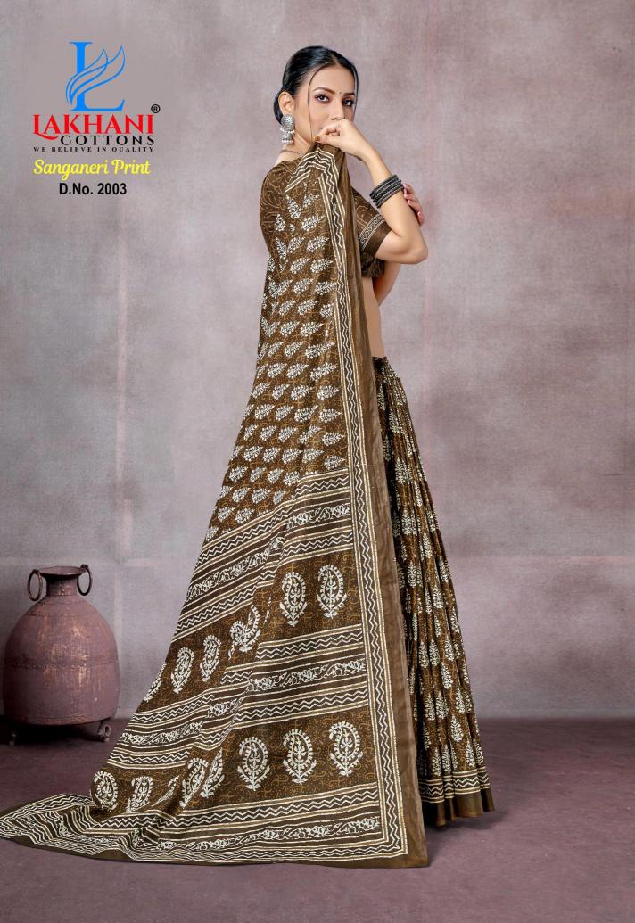 Lakhani Sanganeri  Print Vol-01 - Cotton Sarees  - Wholesale Catalog