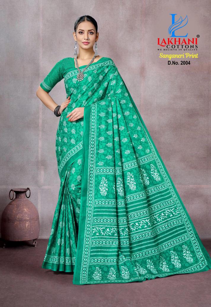 Lakhani Sanganeri  Print Vol-01 - Cotton Sarees  - Wholesale Catalog